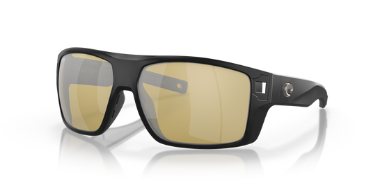 Diego Sunglasses  Polarized Polycarbonate  Blackout Frame/Sunrise Silver Mirror Lens