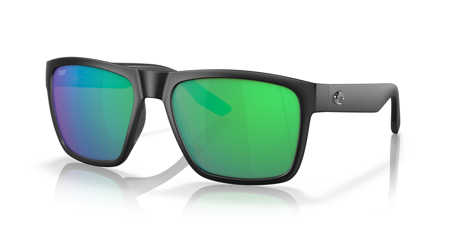 Paunch sunglasses XL Matte Black/Green Mirror 580P