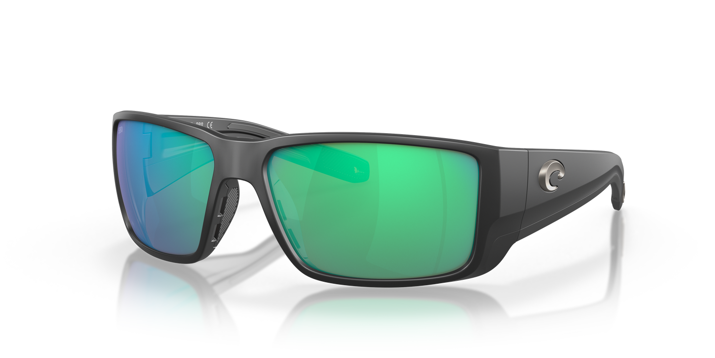 Blackfin Pro Sunglasses Matte Black/Green Mirror 580G