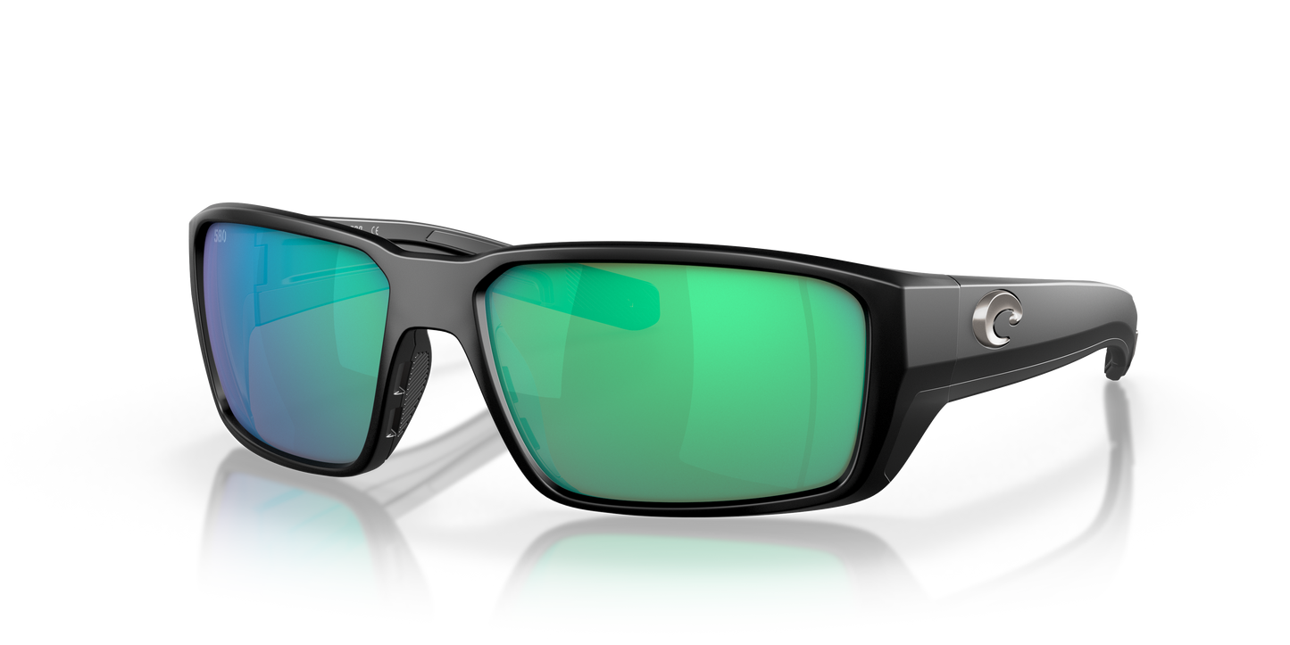 Fantail Pro Sunglasses Matte Black/Green Mirror 580G