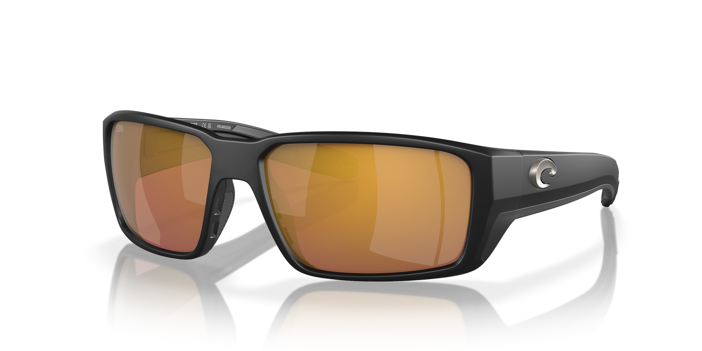 Fantail Pro Sunglasses Matte Black/Gold Mirror 580G