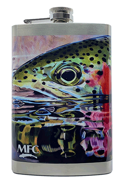 MFC Stainless Steel Hip Flask Sylvester's Rainbow Reflection