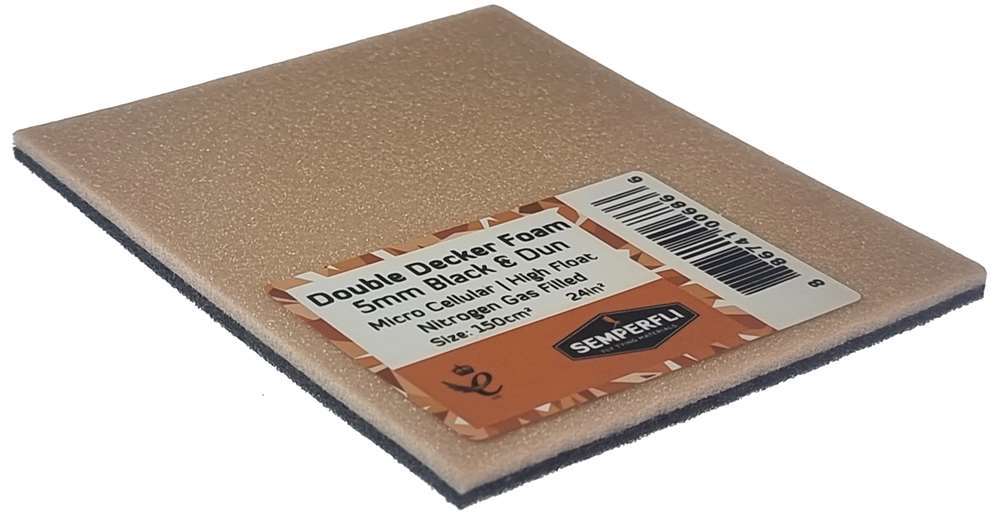 Double Decker Foam Small 5mm Black and Dun