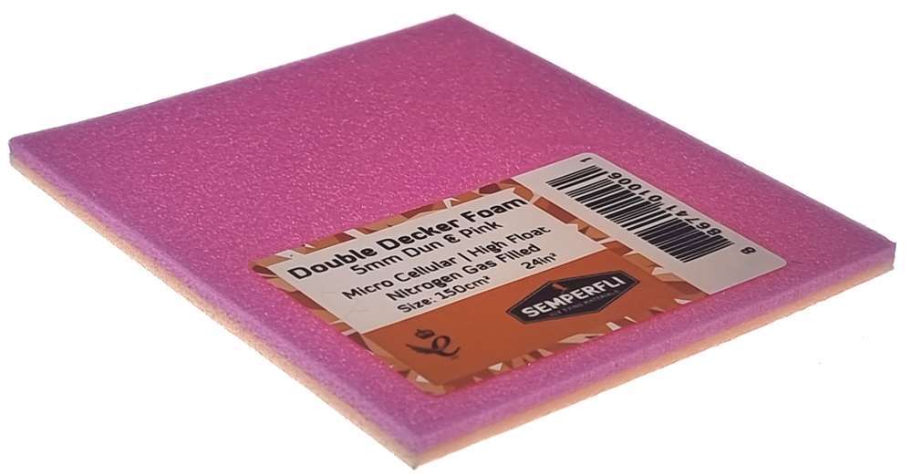 Double Decker Foam Small 5mm Dun and Pink