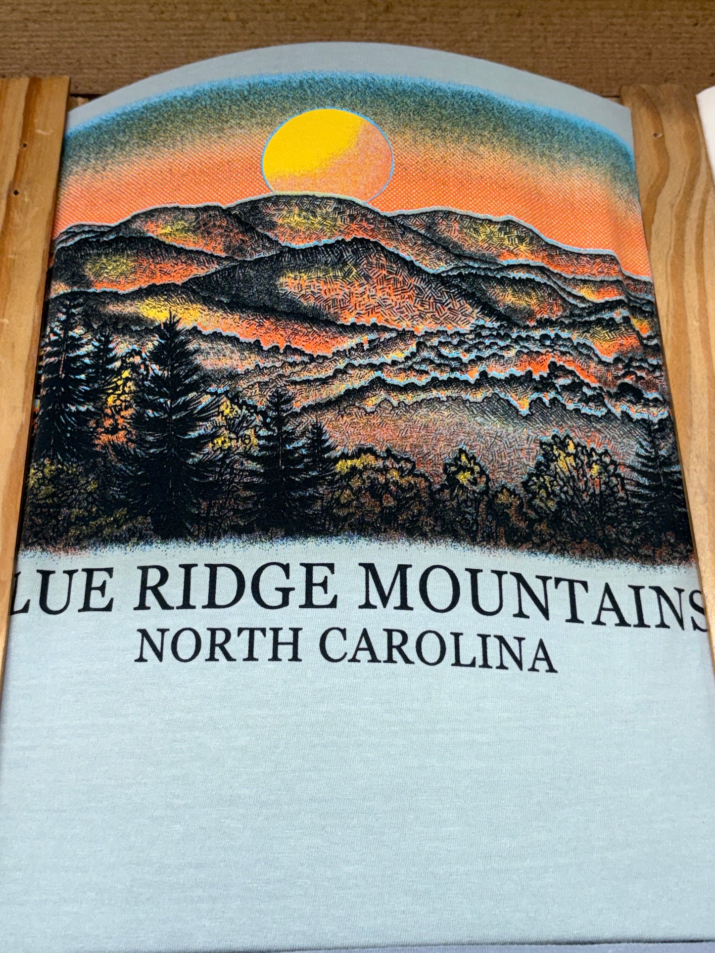 Morning Sky Blue Ridge Mountains Tshirt