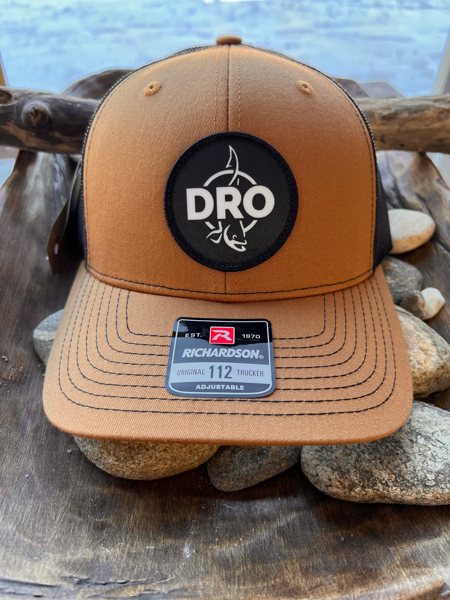 Richardson DRO Fish logo circle hat