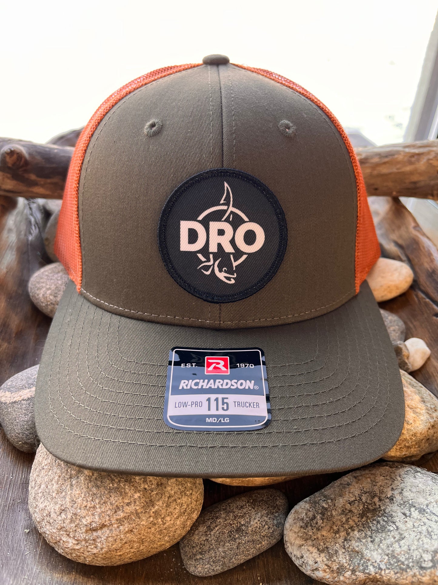Richardson DRO Fish logo circle hat