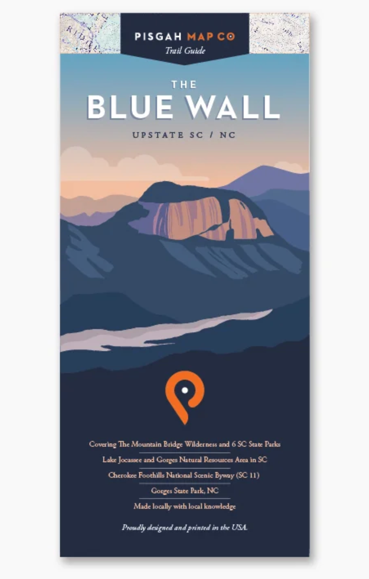 The Blue Wall Map