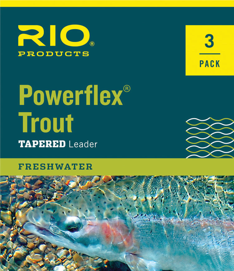 Rio Powerflex Trout Leader 9 feet 3 pack