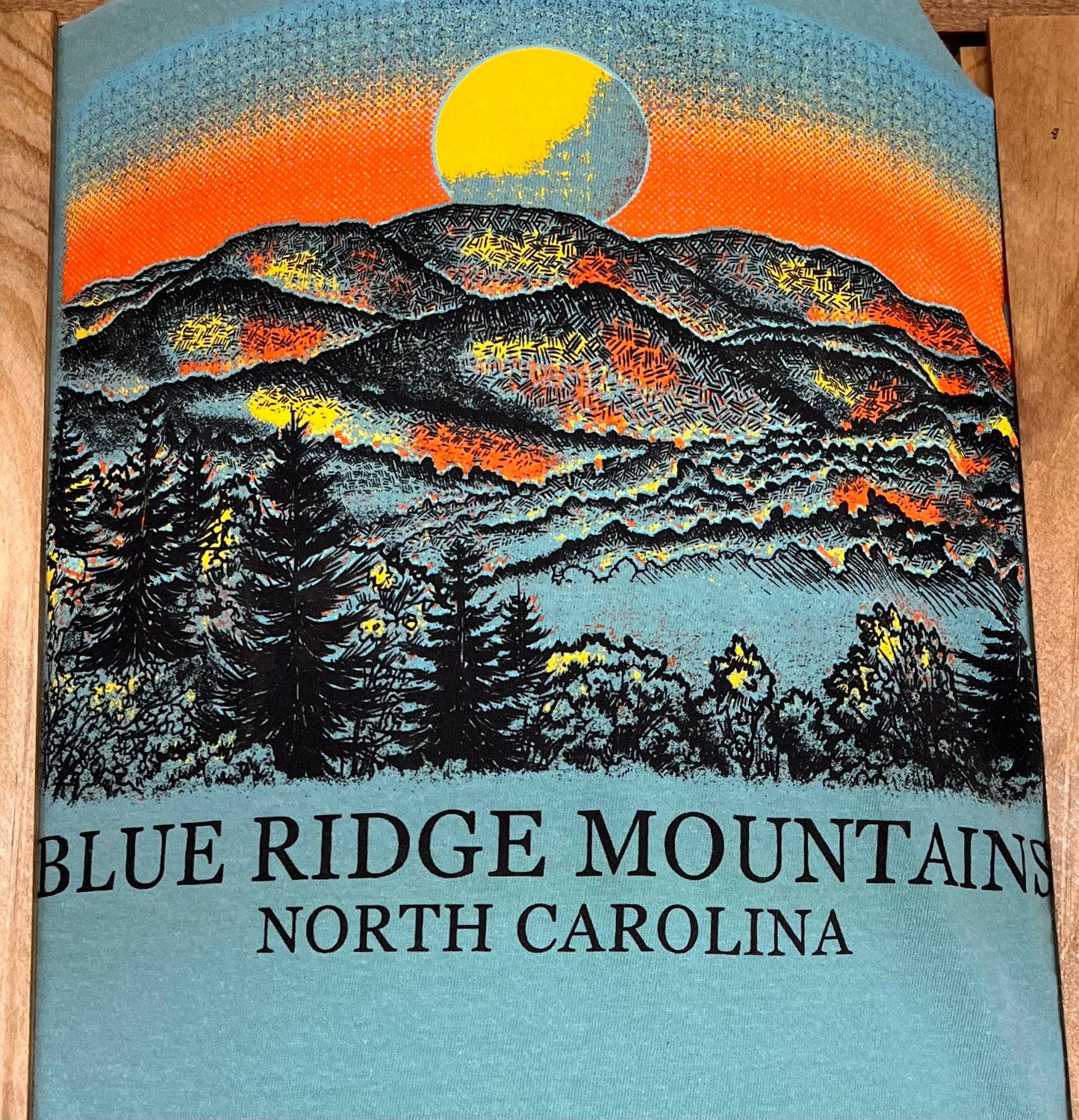 Morning Sky Blue Ridge Mountains Tshirt