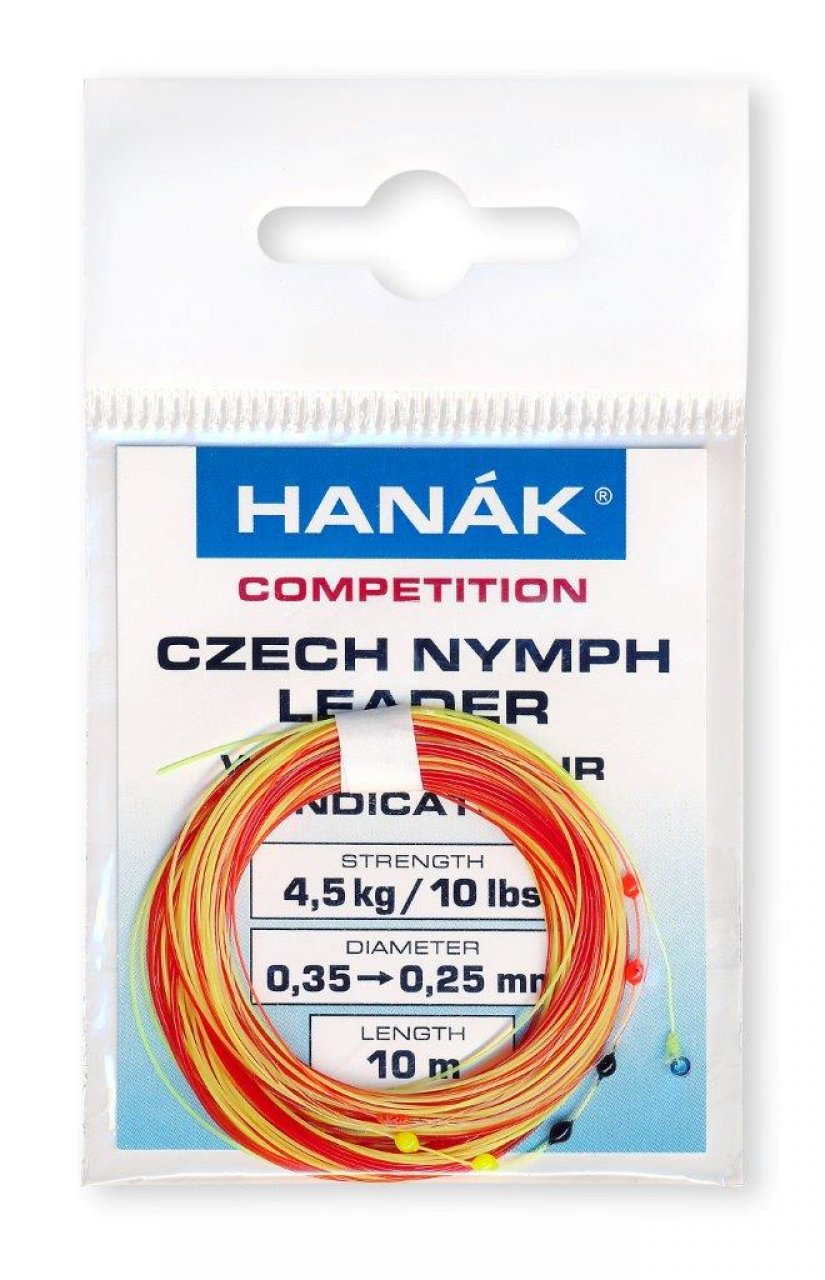 Hanak Competition Leaders 9ft Czech Nymph Leader Camo
