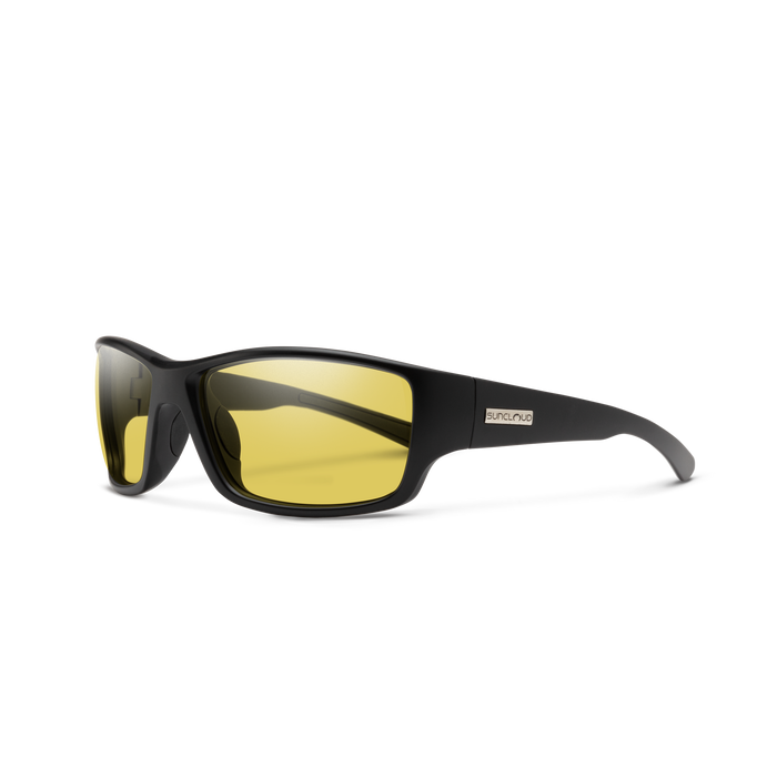 Hull Sunglasses Matte Black Frame/PolarLow Light Yellow Lens