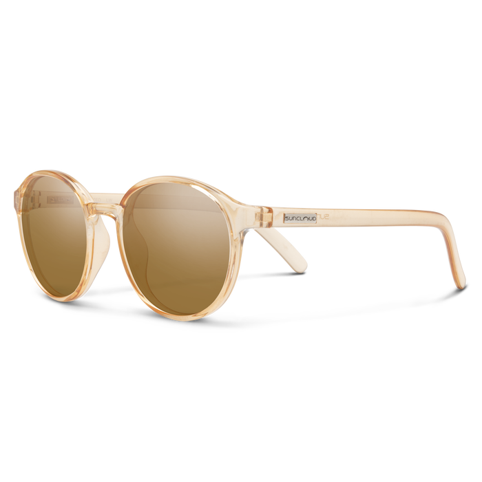 Low Key Sunglasses Crystal Peach Frame/Polar Brown Lens
