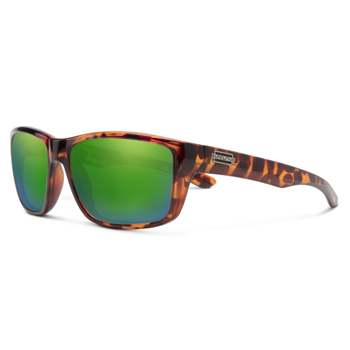 Mayor Sunglasses Tortoise Frame/Polar Green Mirror Lens