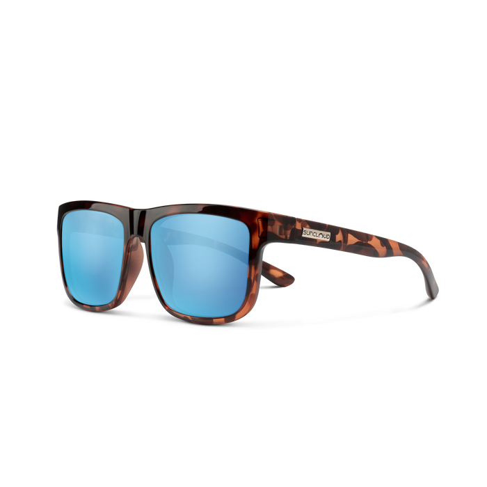 Quiver Sunglasses Tortoise Frame/Aqua Mirror Lens