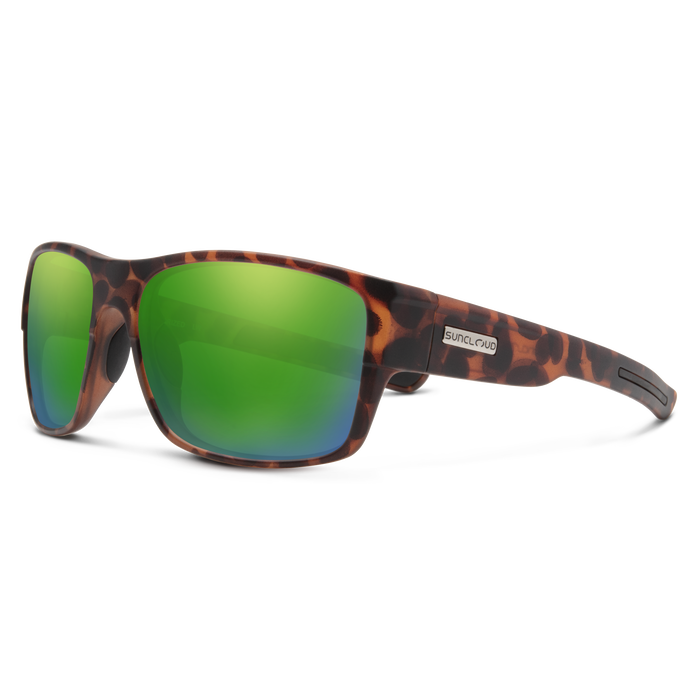 Range Sunglasses Matte Tortoise Frame/Polar Green Mirror Lens