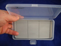 Clear Fly Box Slot Foam
