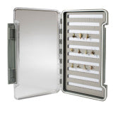 XLARGE Slim Fly Box 9.25x5x7/8" Waterproof Slit foam liner