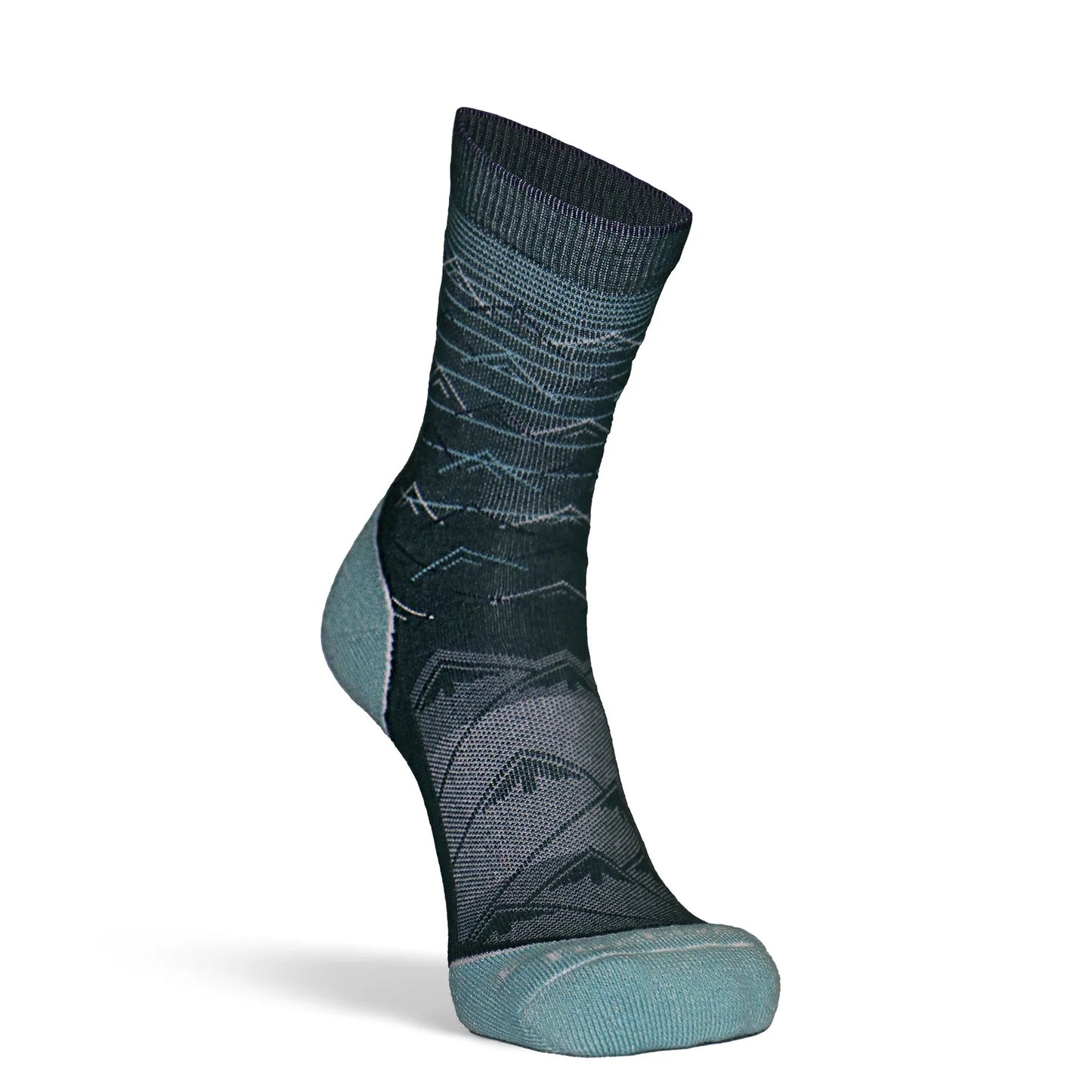 Women's Mountain Lightweight Crew Sock-Teal
