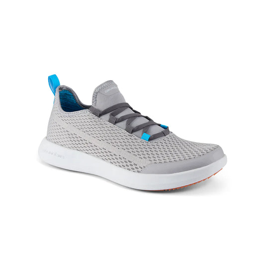 Grundens CrossCurrent Boat Shoe-Steel Gray