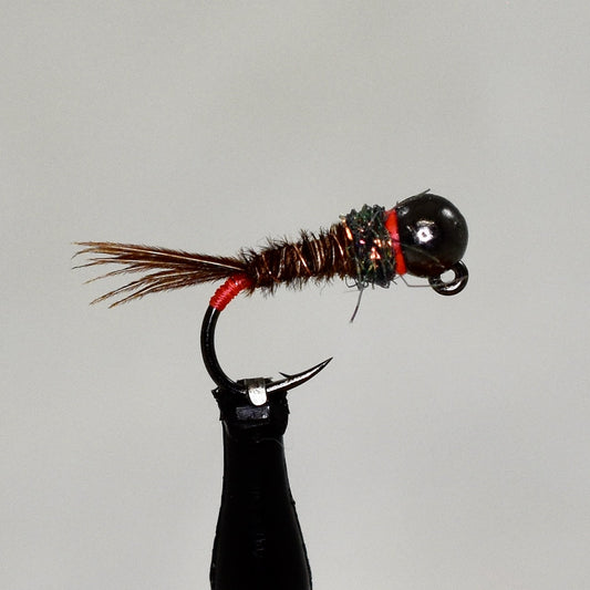 Tungsten Jig Pheasant Tail - Red Tie
