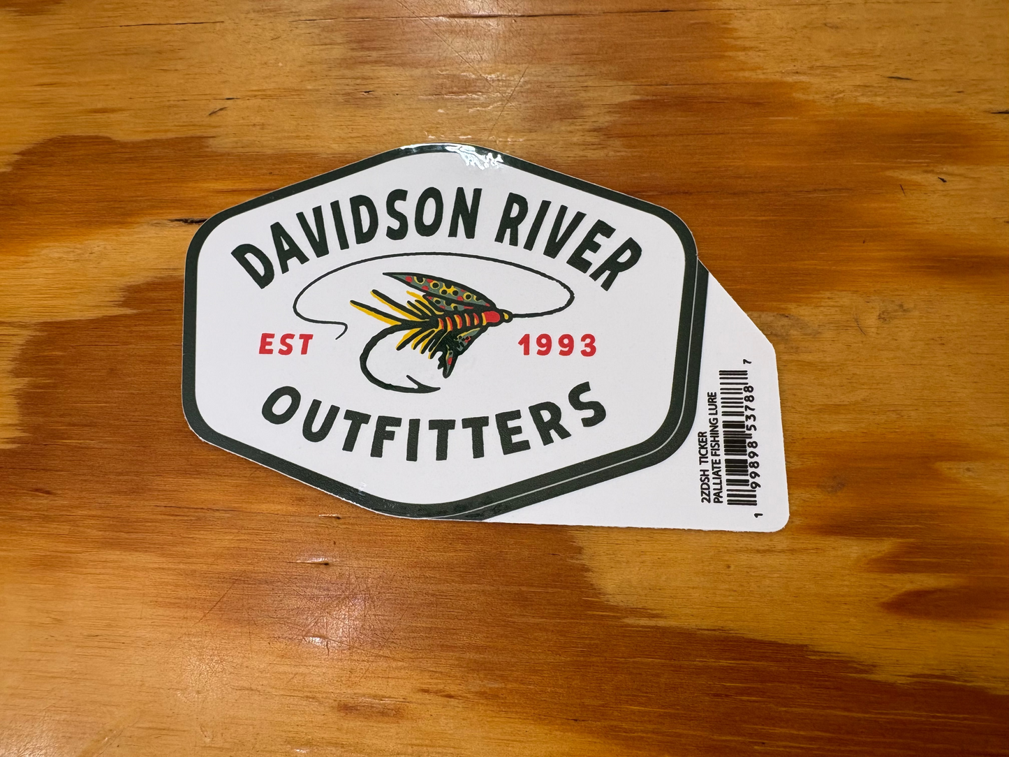Davidson River Outfitters Fly Sticker