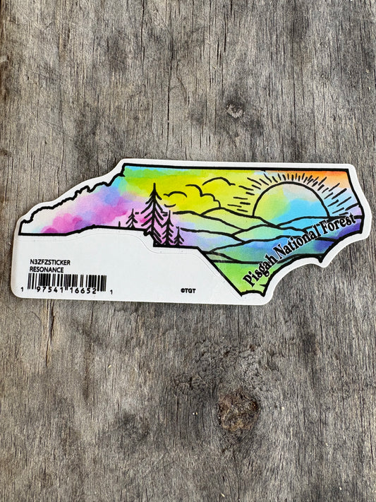 Pisgah National Forest NC Pine sticker
