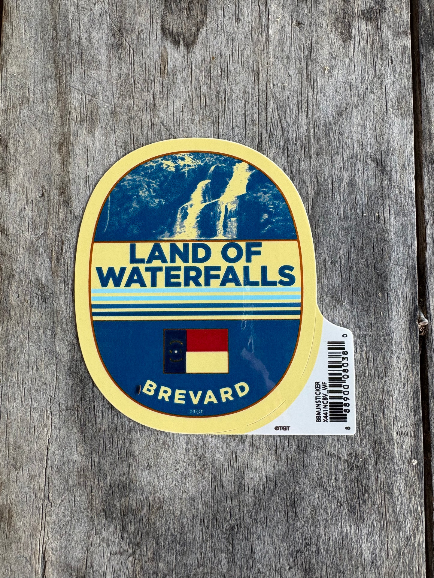 Land of Waterfalls Brevard Sticker