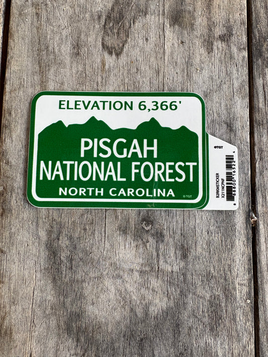 Pisgah Elevation  Sticker