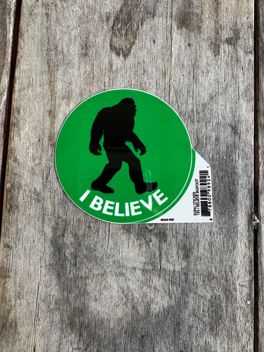 I Believe Bigfoot Sticker