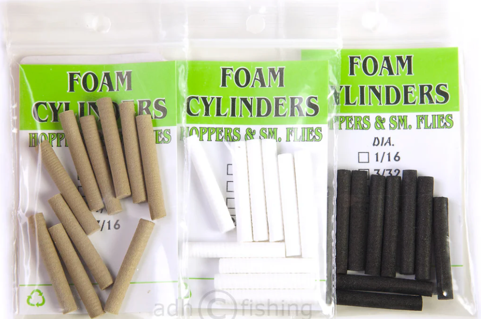 Small Foam Cylinders 3/32"