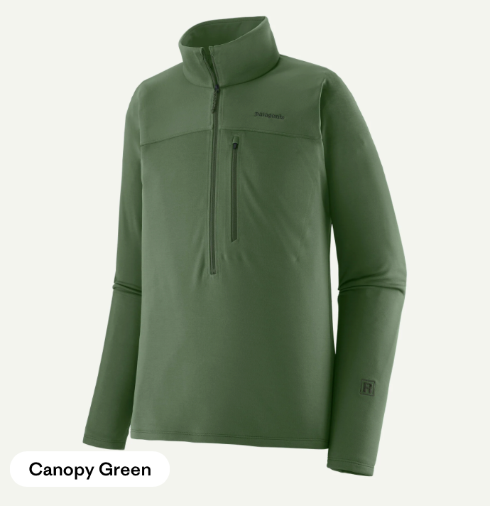 R1 Ultralight 1/2 Zip-Canopy Green