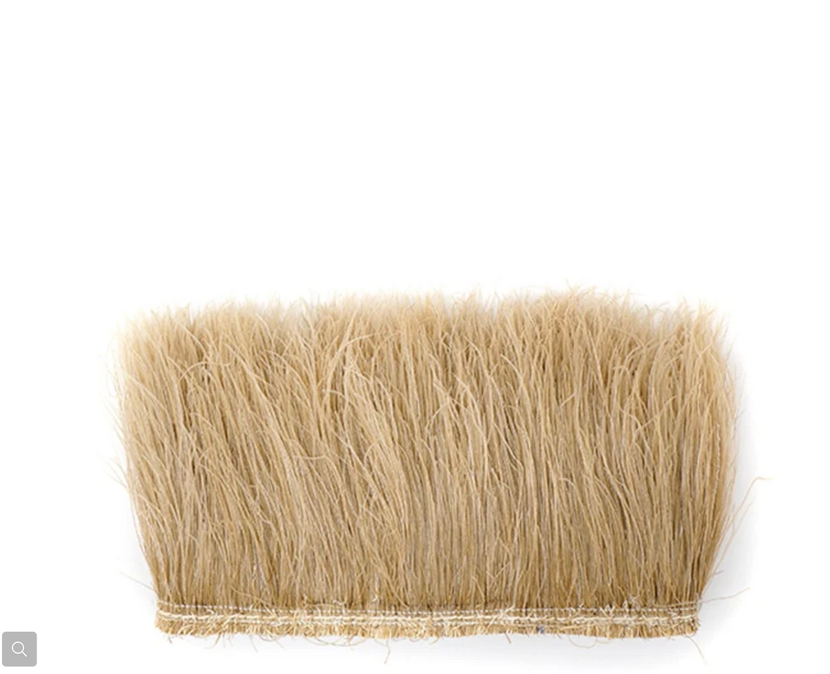 Bleached Peacock Flue Strung 4" Strip