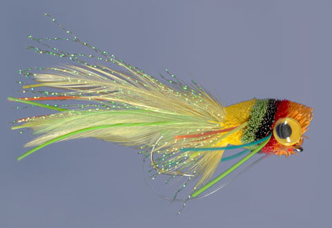 Fruit Cocktail Deer Hair Popper