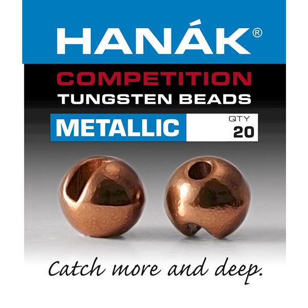 Hanak Competition Slotted Tungsten Beads-Metallic