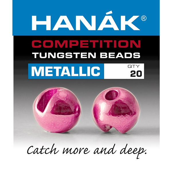 Hanak Competition Slotted Tungsten Beads-Metallic