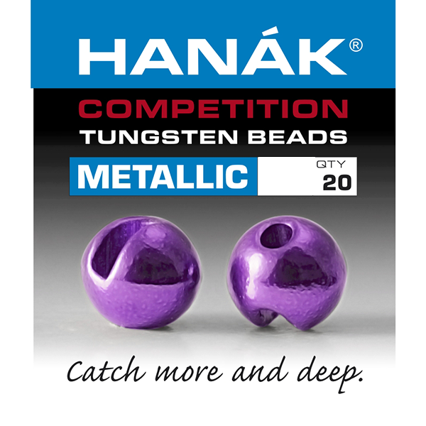 Hanak Competition Slotted Tungsten Beads-Metallic