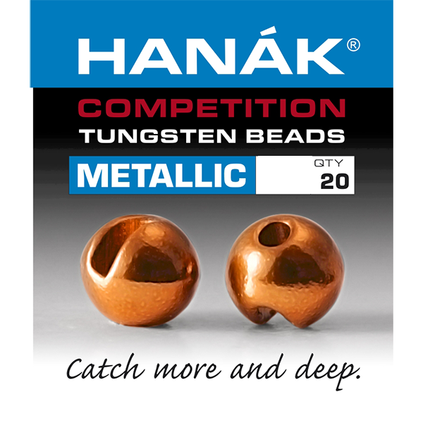 Hanak Competition Slotted Tungsten Beads-Metallic