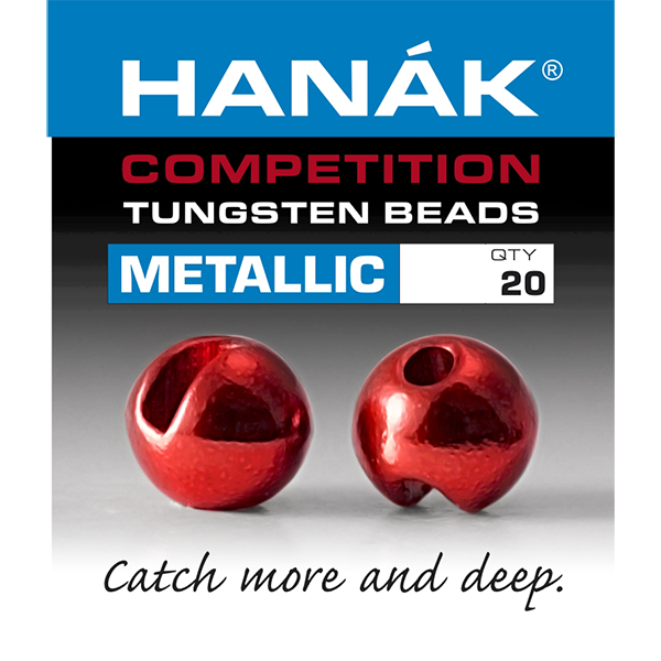 Hanak Competition Slotted Tungsten Beads-Metallic