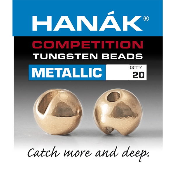 Hanak Competition Slotted Tungsten Beads-Metallic